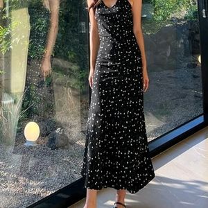 Dazy Ditsy Floral Print Criss Cross Backless Cami Dress